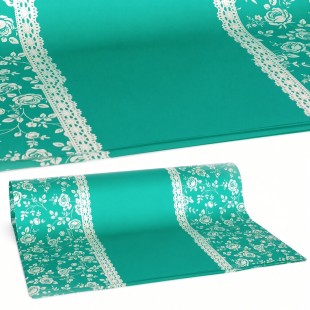 Celofan perlat verde 50x70 cm – 20 coli / pachet